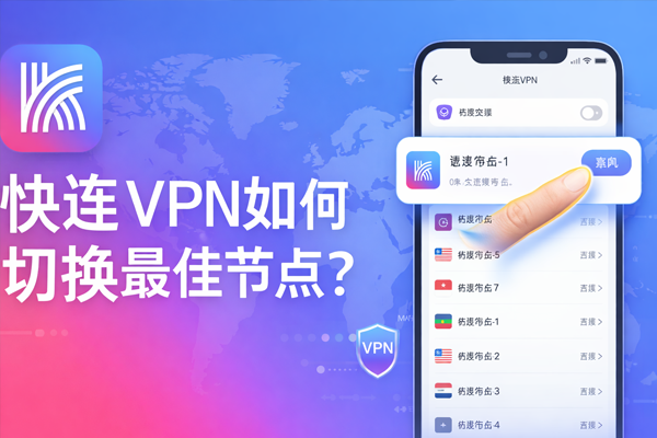 快连VPN如何切换最佳节点？